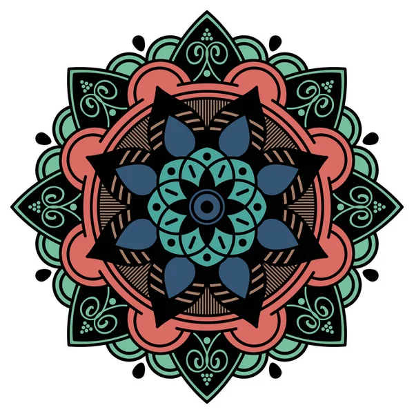 Adorno Decorativo Mandala Puede Utilizar Para Tarjeta Felicitación Impresión Caja — Archivo Imágenes Vectoriales