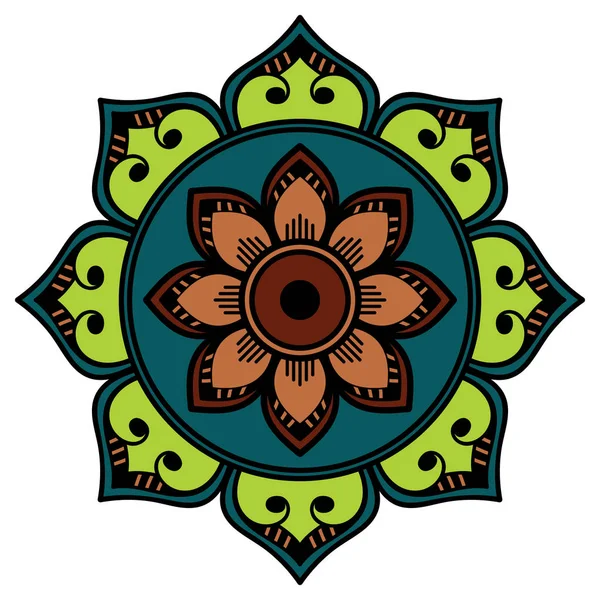 Ethnische Mandala Ornamente Arabische Pakistanische Marokkanische Türkische Indische Spanische Motive — Stockfoto