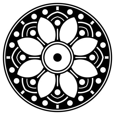 Etnik Meydan Mandala Süslemesi. Arapça, Pakistan, Fas, Türkçe, Hindistan, İspanya motifleri