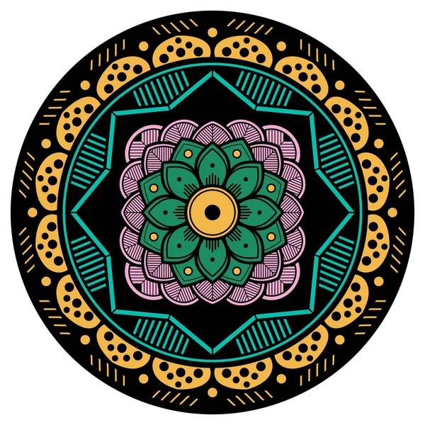 Adorno Decorativo Mandala Puede Utilizar Para Tarjeta Felicitación Impresión Caja —  Fotos de Stock