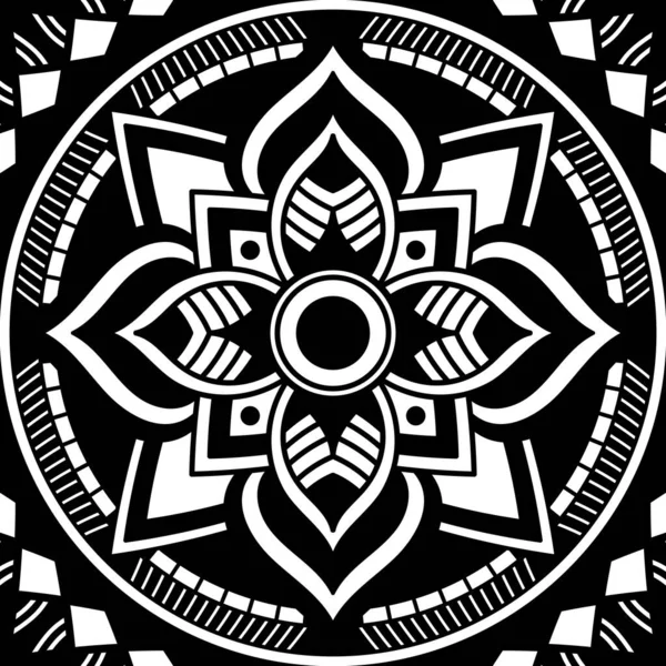 Ethnic Square Mandala Ornament Arabic Pakistan Moroccan Turkish Indian Spain — Stock Photo, Image