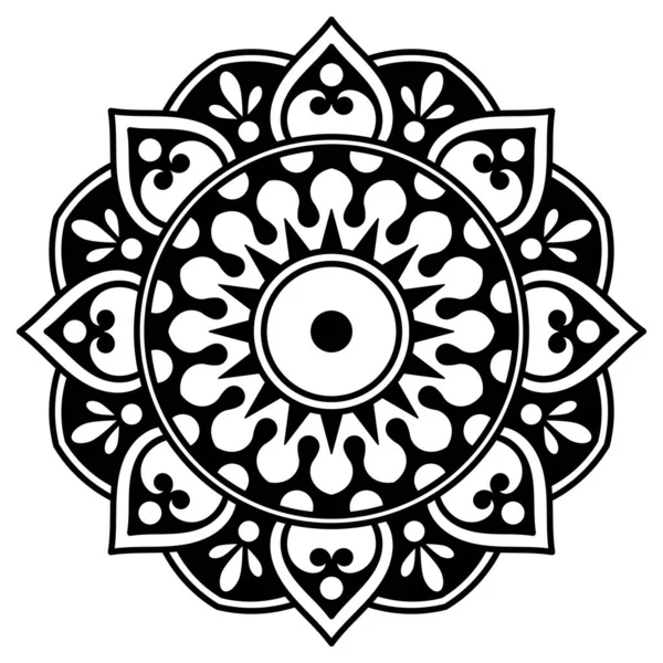 Etnikai Tér Mandala Dísz Arab Pakisztáni Marokkói Török Indiai Spanyol — Stock Fotó