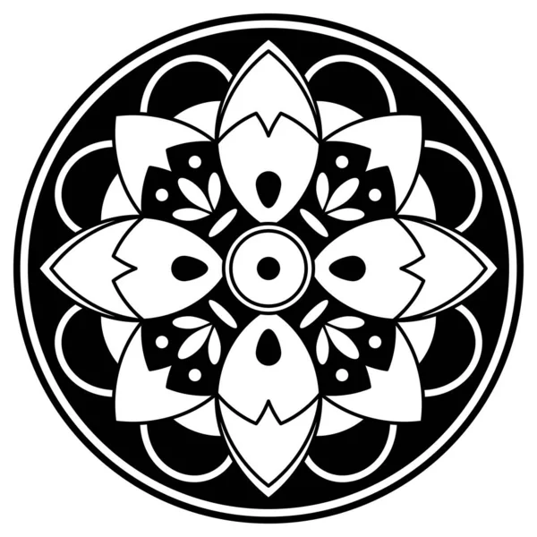 Etnik Mandala Süslemesi Arapça Pakistan Fas Türkçe Hindistan Spanya Motifleri — Stok fotoğraf