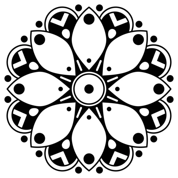 Ethnic Mandala Ornament Arabic Pakistan Moroccan Turkish Indian Spain Motifs — Stock Photo, Image