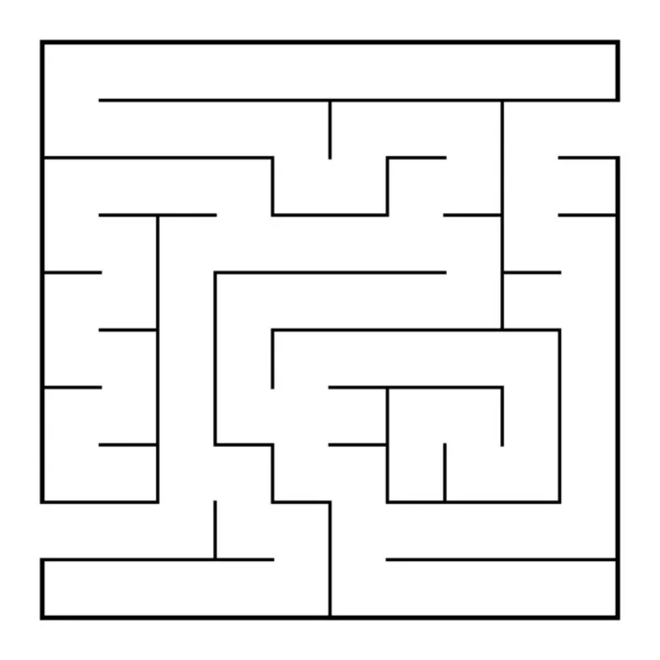 Labirinto Labirinto Abstrato Com Entrada Saída — Fotografia de Stock