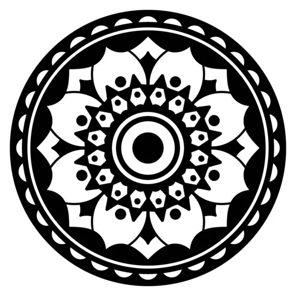 Ornement Ethnique Mandala Arabe Pakistan Maroc Turquie Inde Espagne Motifs — Image vectorielle