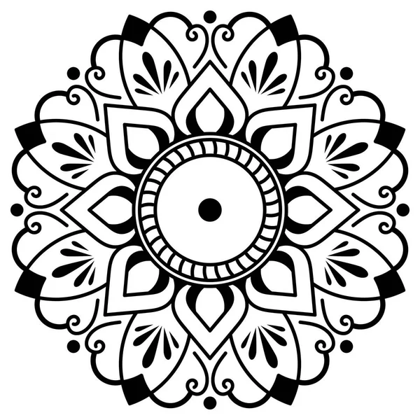 Etnische Mandala Ornament Arabisch Pakistan Marokkaanse Turkse Indiase Spanje Motieven — Stockvector