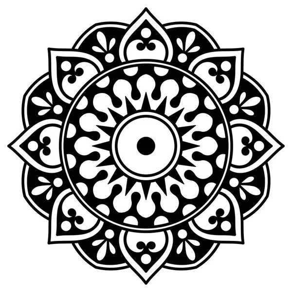 Ornement Ethnique Mandala Arabe Pakistan Maroc Turquie Inde Espagne Motifs — Image vectorielle