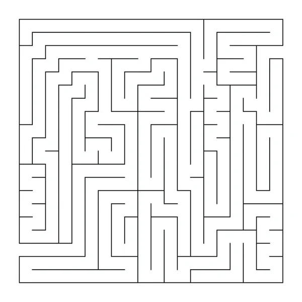 Abstrakt Labyrint Labyrint Med Indgang Udgang Illustration Vektorlabyrint – Stock-vektor