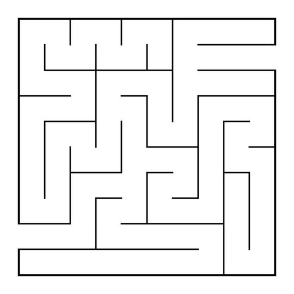 Labyrinthe Labyrinthe Abstrait Avec Entrée Sortie Illustration Labyrinthe Vectoriel — Image vectorielle