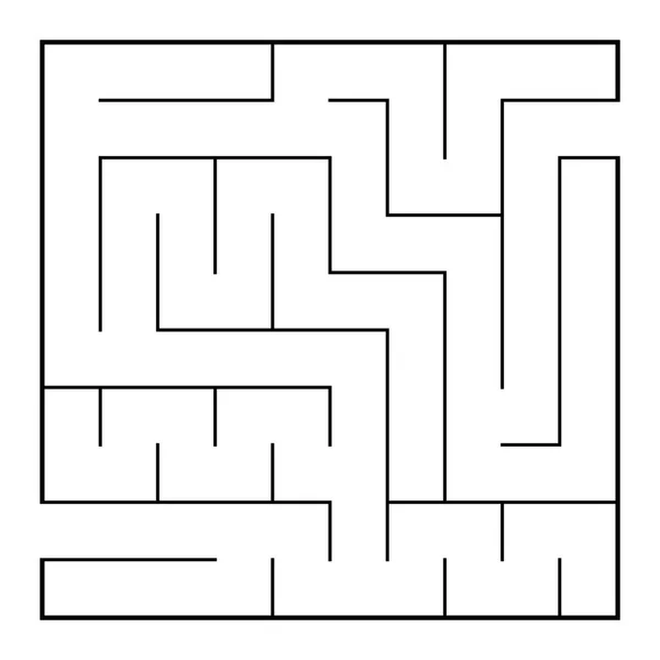 Abstract Maze Labyrinth Entry Exit Vector Labyrinth Illustration — Stock Vector