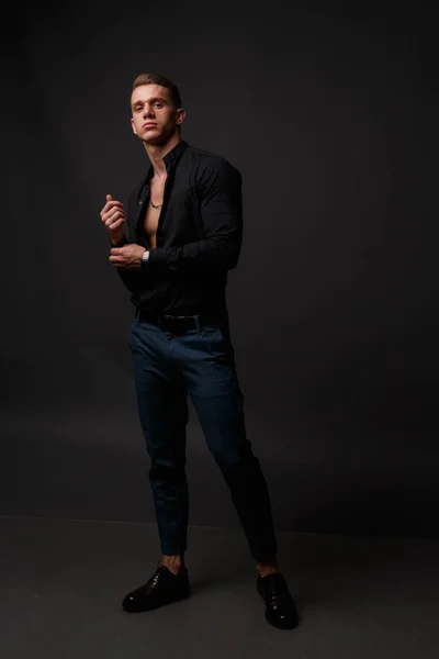 Black shirt and blue pants Clearance