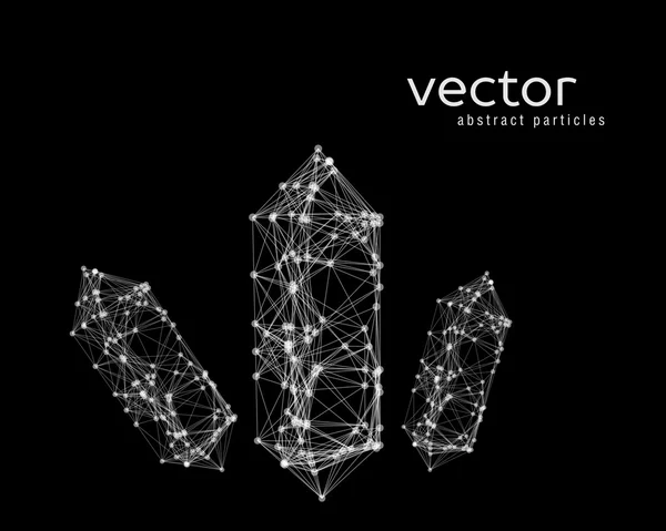 Illustrazione astratta vettoriale dei cristalli . — Vettoriale Stock
