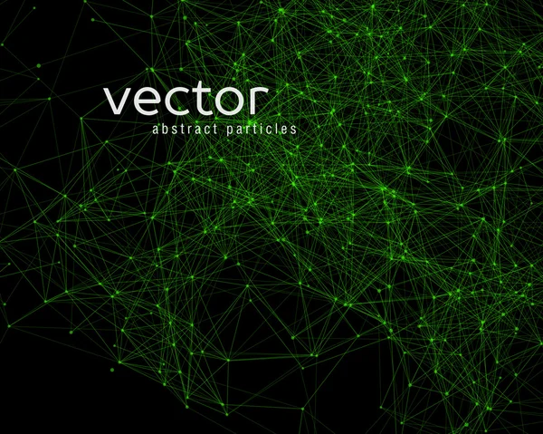 Particelle astratte vettoriali . — Vettoriale Stock