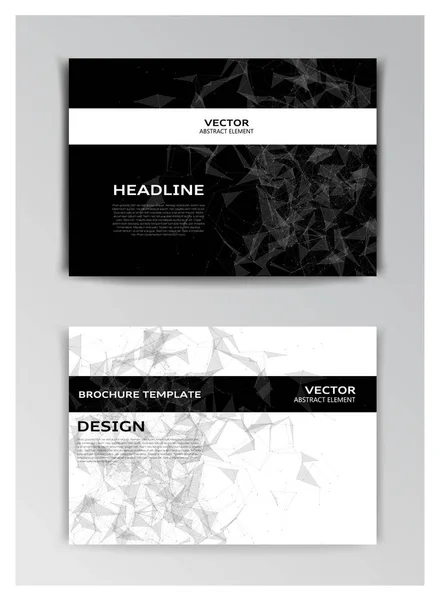 Skabelon til brochure med abstrakte elementer – Stock-vektor