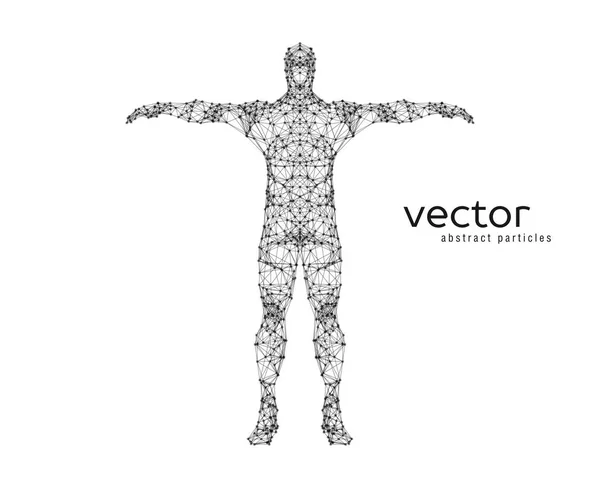 Ilustración abstracta del vector del hombre . — Archivo Imágenes Vectoriales