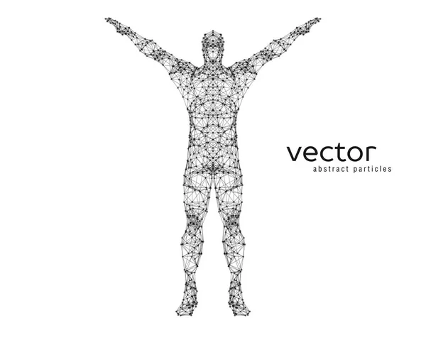 Ilustración abstracta del vector del hombre . — Archivo Imágenes Vectoriales