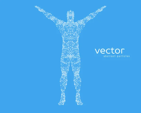 Ilustración abstracta del vector del hombre . — Archivo Imágenes Vectoriales