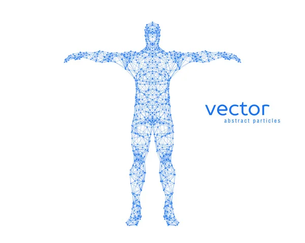 Abstrakte Vektorillustration des Menschen. — Stockvektor