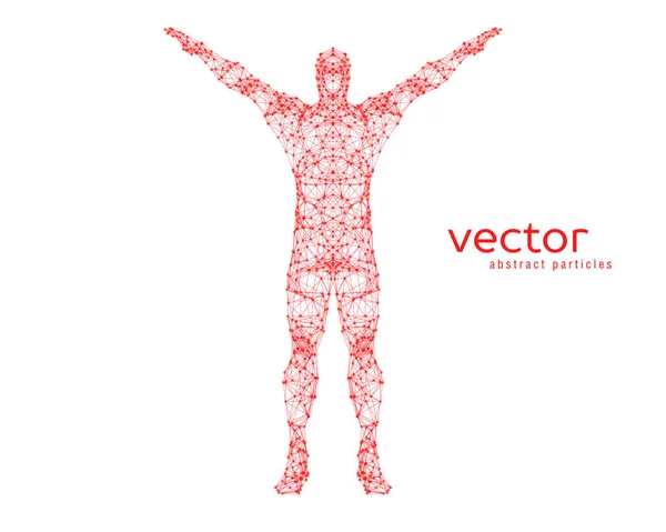Abstrakta vektorillustration av man. — Stock vektor