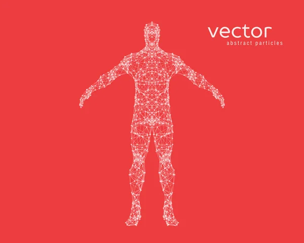 Abstract vector illustration of  man. — Stock Vector