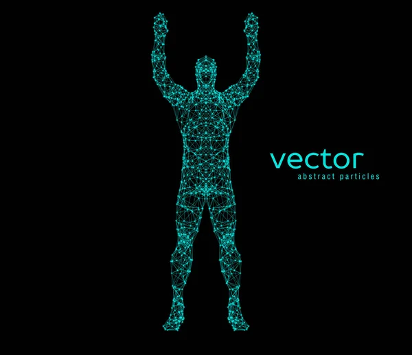 Illustration vectorielle abstraite de l'homme . — Image vectorielle