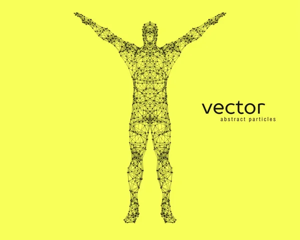 Illustration vectorielle abstraite de l'homme . — Image vectorielle