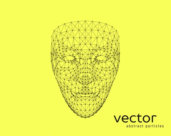 Vektorillustration des menschlichen Gesichts — Stockvektor