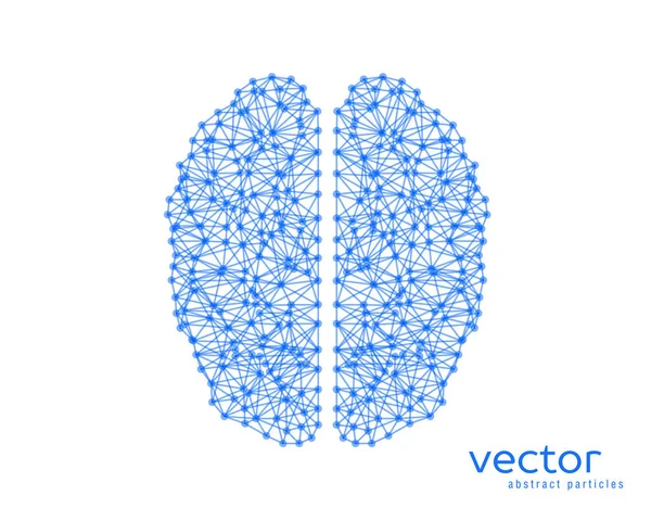 Illustration vectorielle abstraite du cerveau . — Image vectorielle