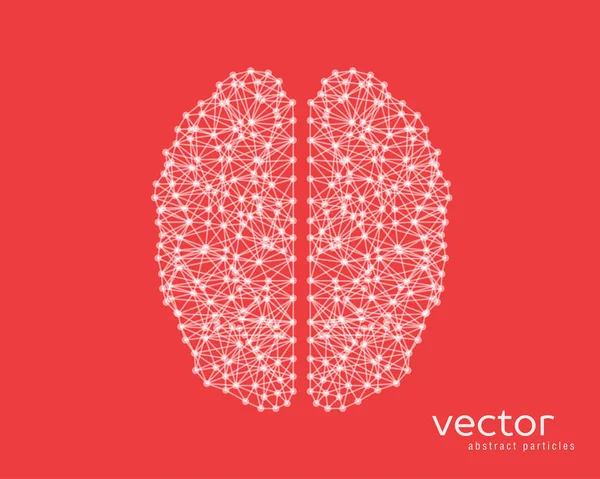Absztrakt vektor illusztráció agy. — Stock Vector