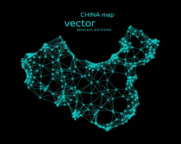 Vector resumen ilustración del mapa chino . — Vector de stock