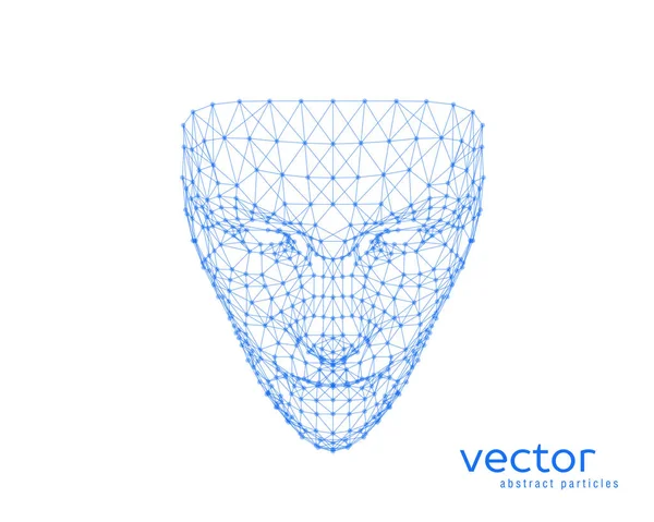 Ilustración vectorial del rostro humano — Archivo Imágenes Vectoriales