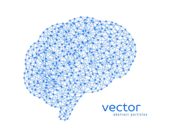 Absztrakt vektor illusztráció agy. — Stock Vector