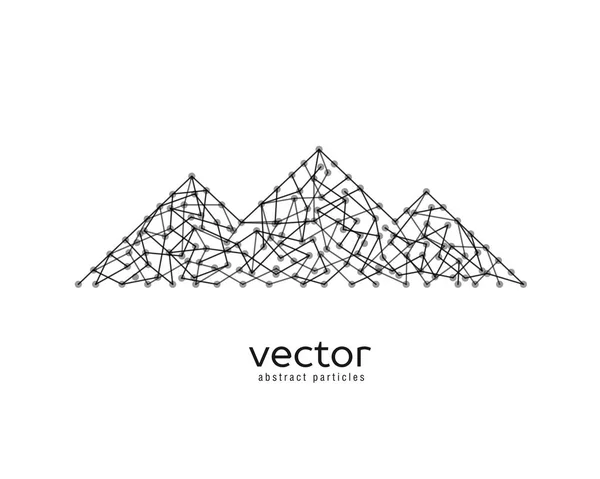 Illustration vectorielle des chaînes de montagnes . — Image vectorielle