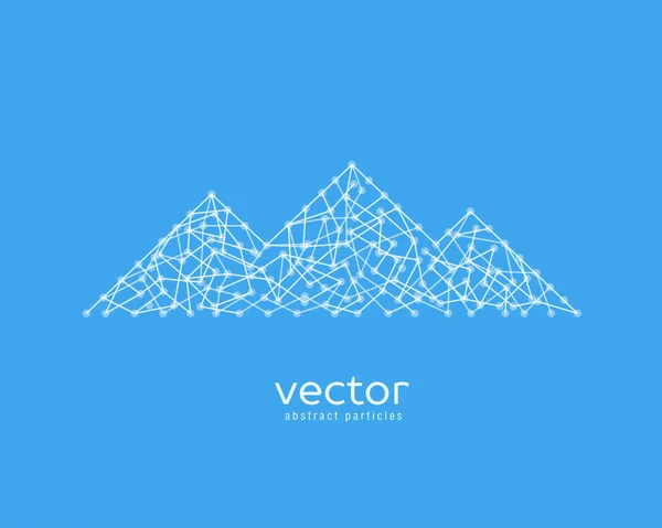 Vektorillustration des Gebirges. — Stockvektor