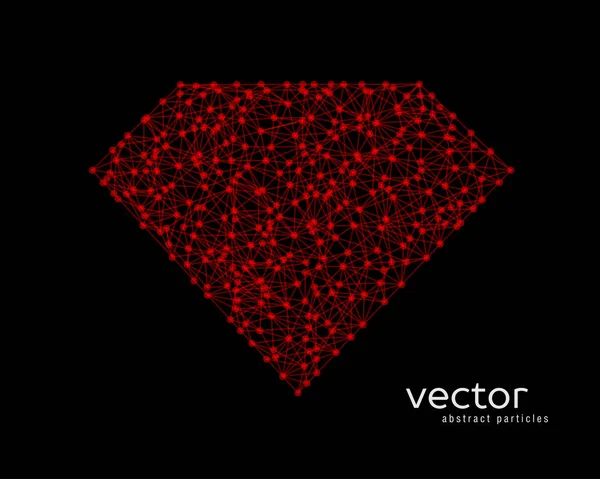 Абстрактна Векторна ілюстрація алмазу . — стоковий вектор
