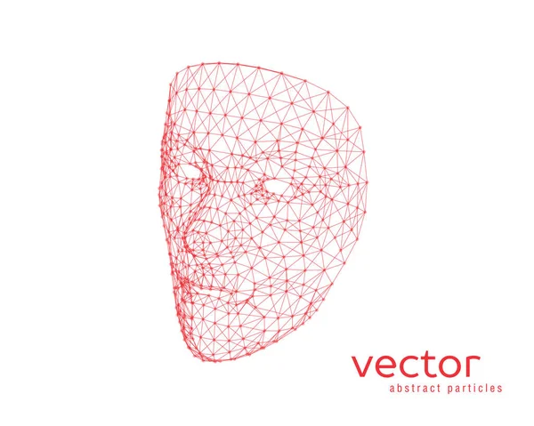 Az emberi arc vektorillusztrációja — Stock Vector