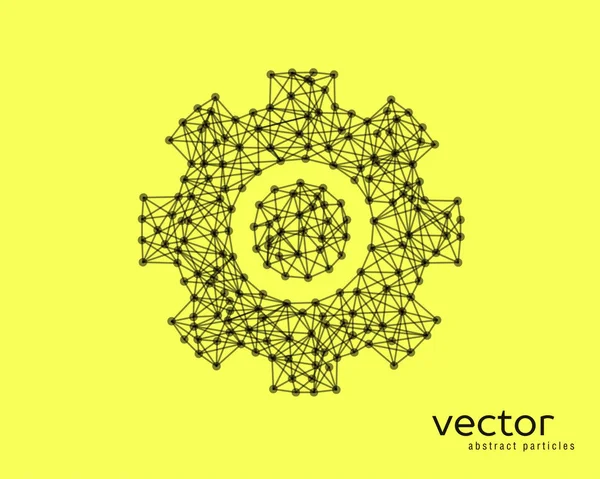 Gear jel absztrakt vektor illusztráció. — Stock Vector
