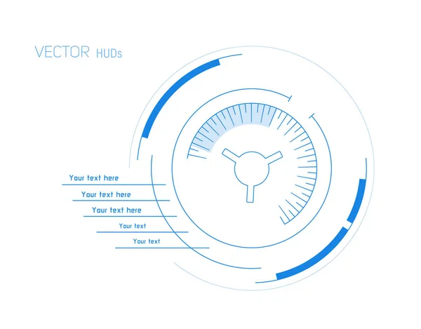 Futuristische infographics als head-up display. — Stockvector