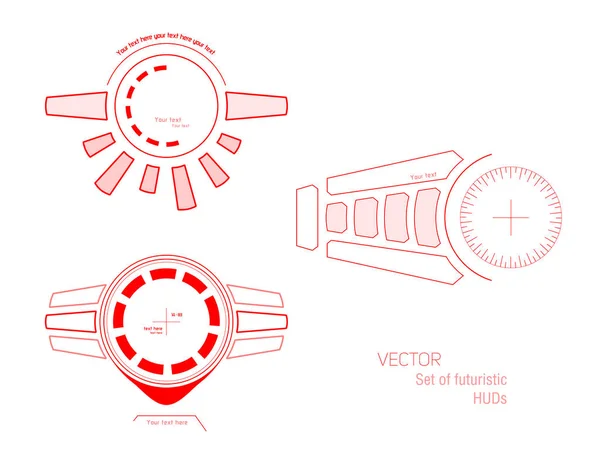 Infografica futuristica come head-up display . — Vettoriale Stock