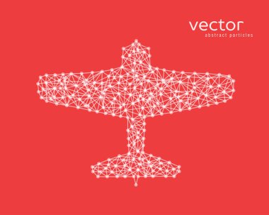 Uçak tasarlamak vektör çizim.