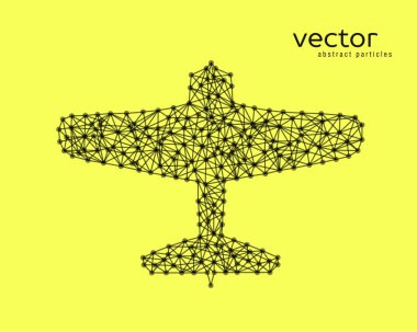 Uçak tasarlamak vektör çizim.