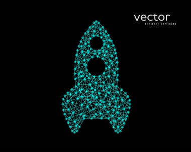 Roket tasarlamak vektör çizim.