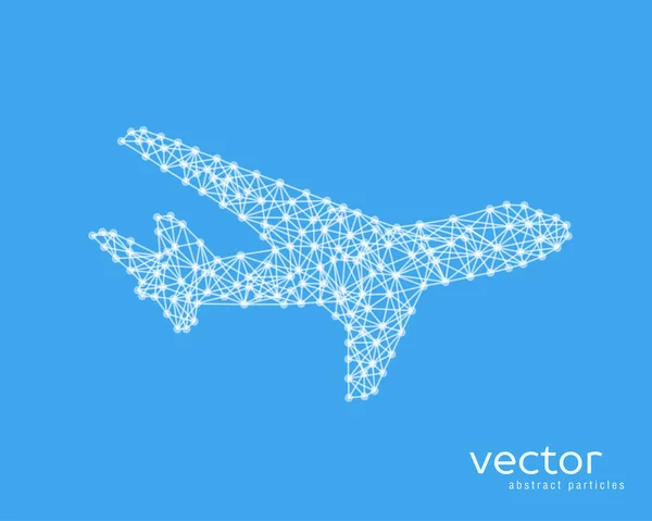 Abstract vector illustration of plane. — Stock Vector