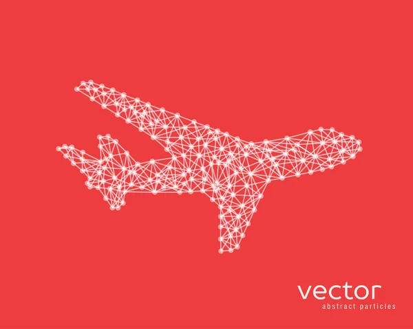 Abstract vector illustration of plane. — Stock Vector