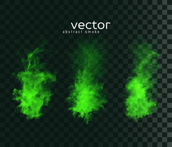 Vector illustration of smoky shapes.