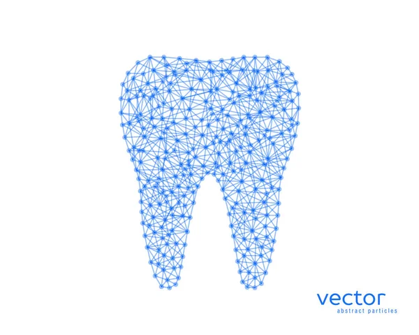 Illustrazione astratta del vettore del dente . — Vettoriale Stock
