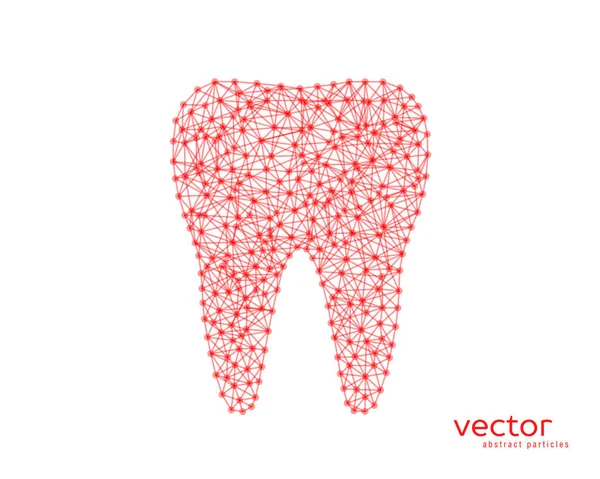 Ilustração vetorial abstrata do dente . — Vetor de Stock