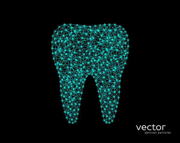 Ilustración abstracta del vector del diente . — Archivo Imágenes Vectoriales