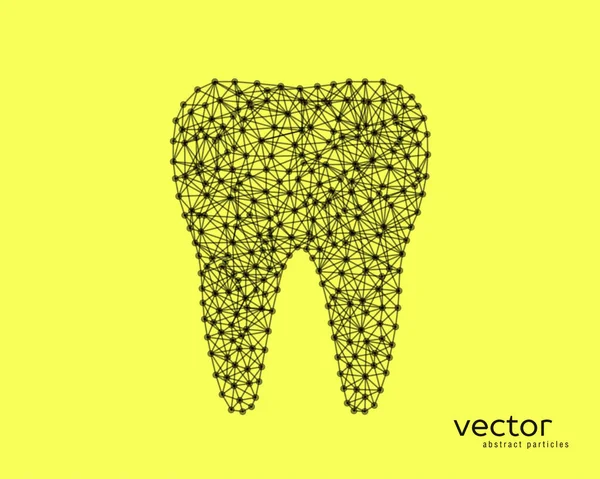 Illustrazione astratta del vettore del dente . — Vettoriale Stock